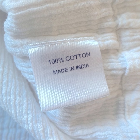 Rock Paper Flower White Cotton Tunic / Shirt Medium - Picture 5 of 5